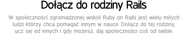 Dołącz do rodziny Rails